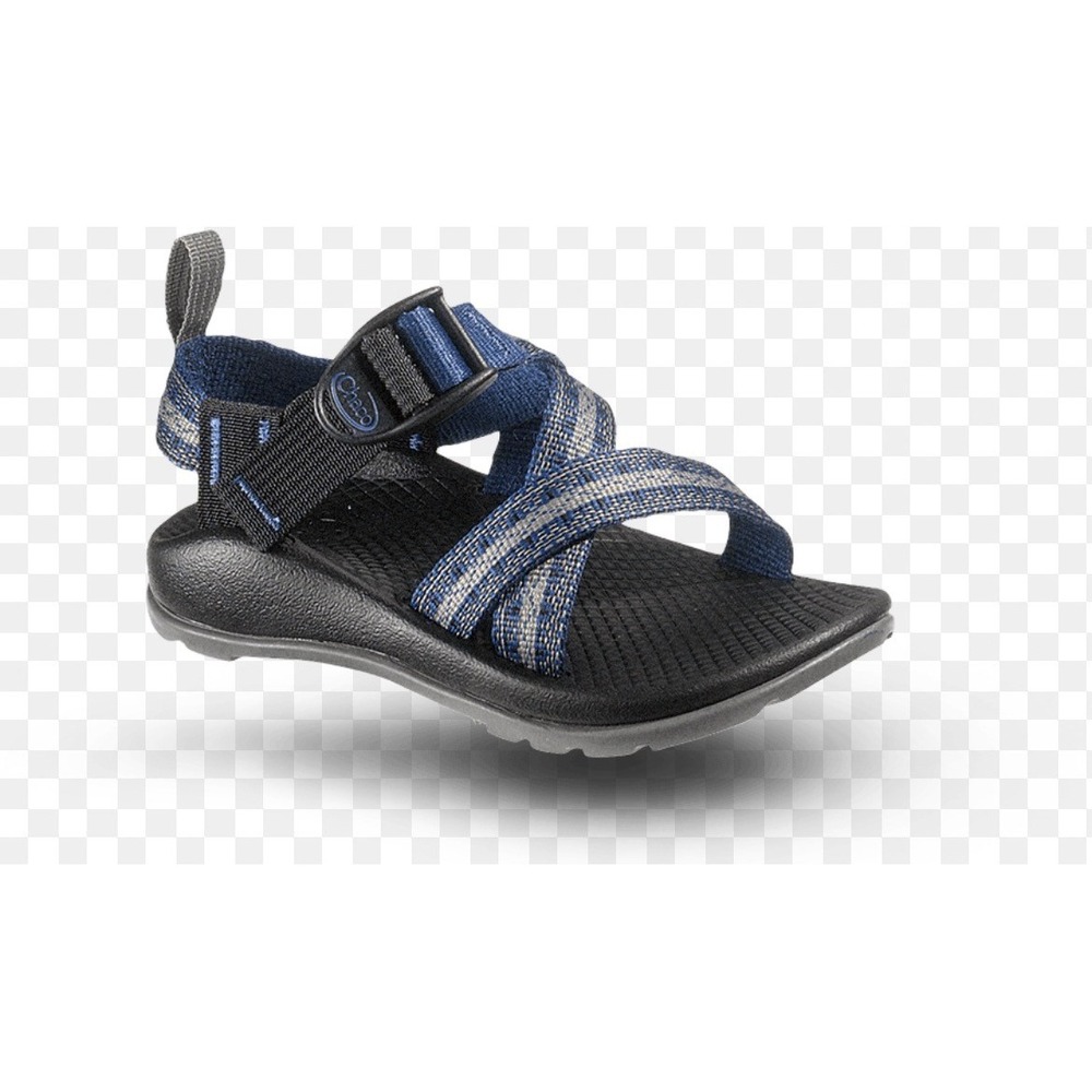 Chaco Kids Z/1 Ecotread Sport Sandals Blue Grey Hiking Water Shoes Size 2